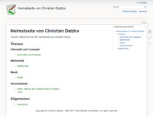 Tablet Screenshot of christian.datzko.ch